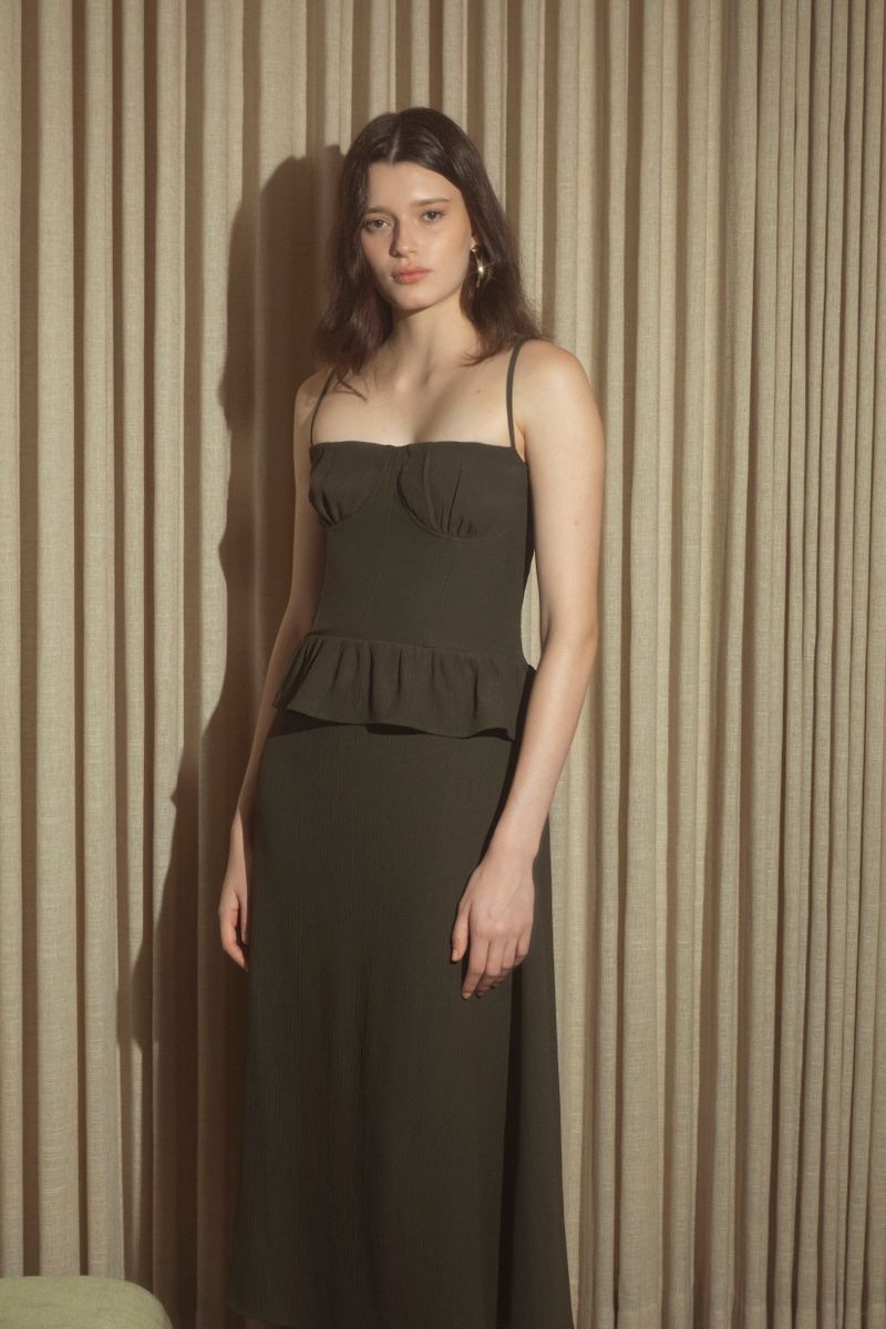 Vestido Midi Sublime Ardósia
