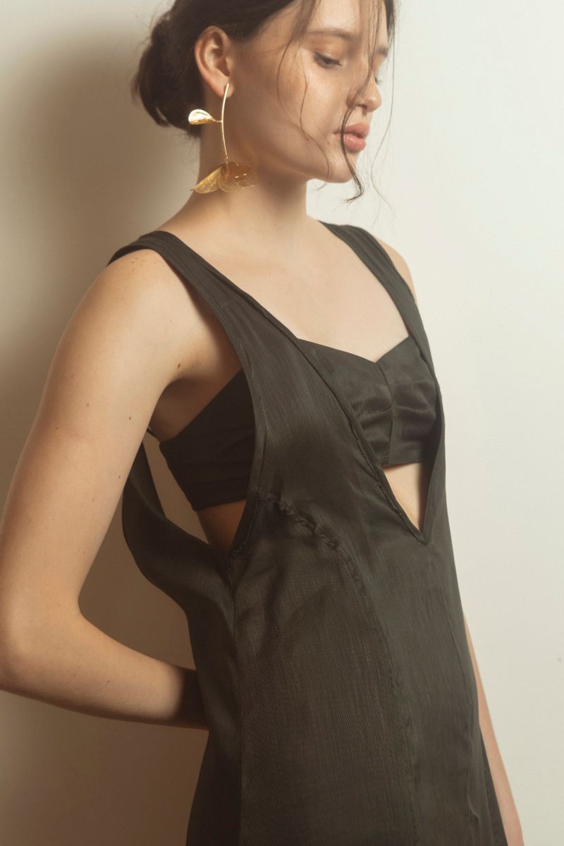 Vestido Éter Ardósia