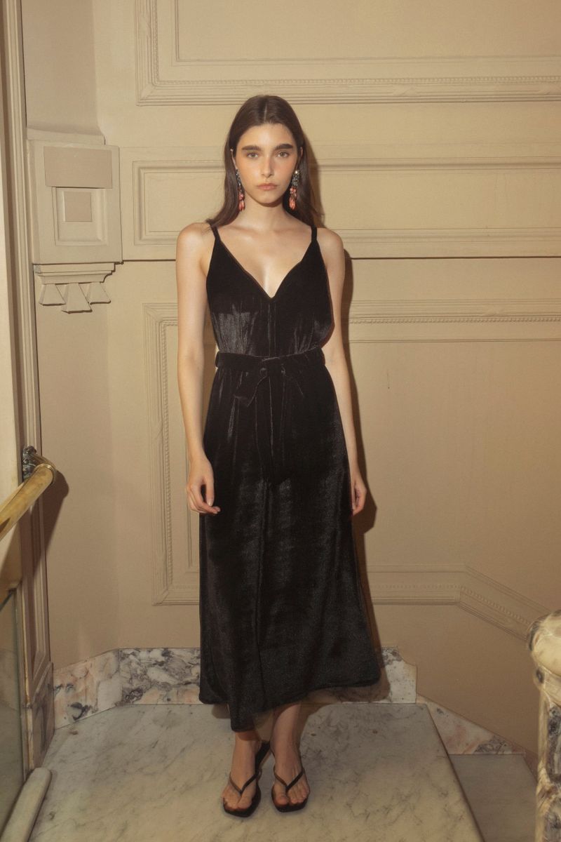 vestido veludo
