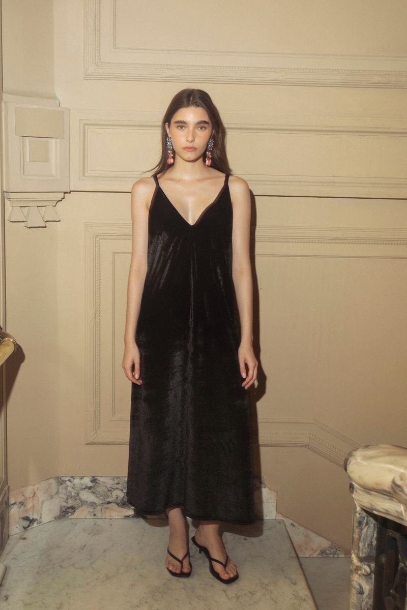 vestido veludo