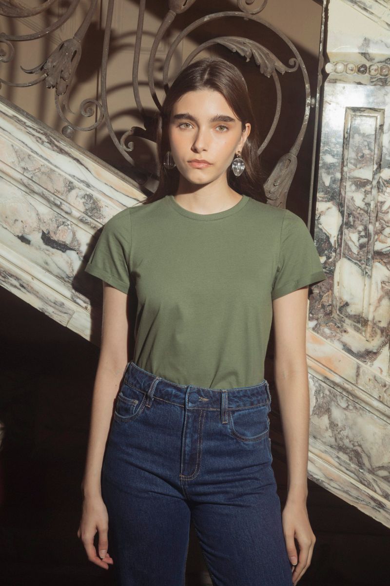 camiseta essencial verde