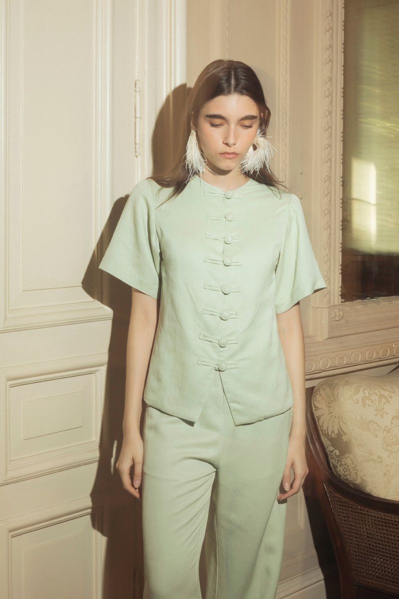 camisa candela acqua