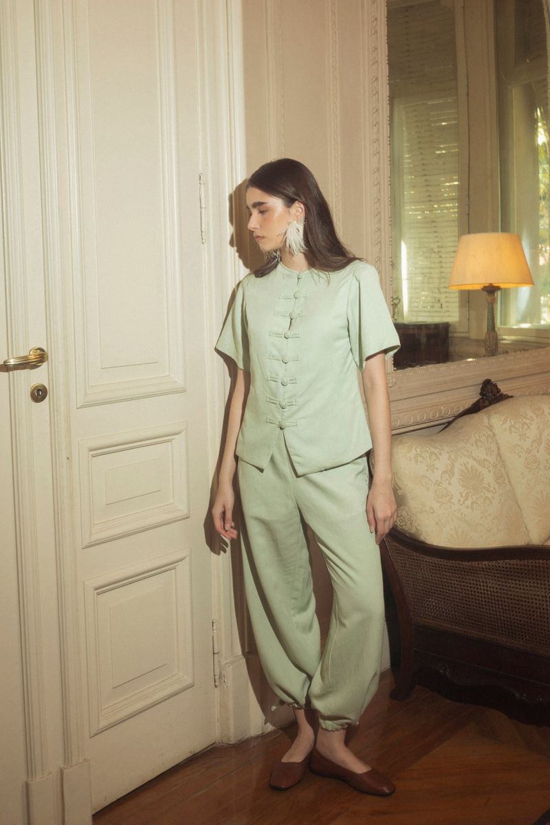 camisa candela acqua