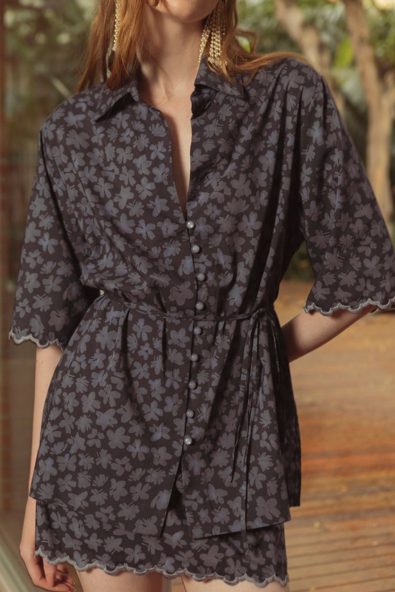 camisa bosque azul