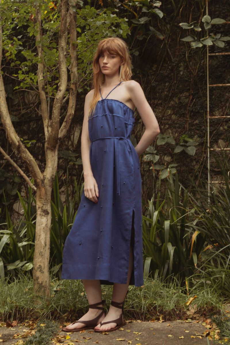 vestido prado azul