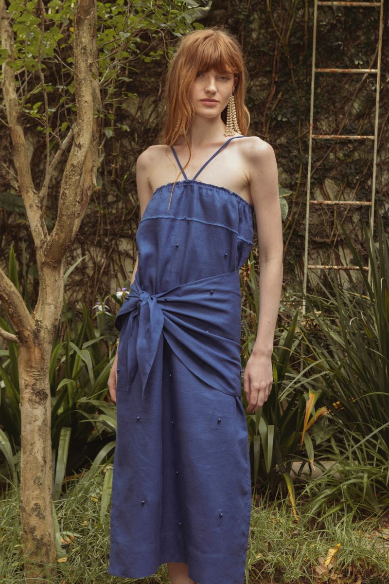 vestido prado azul