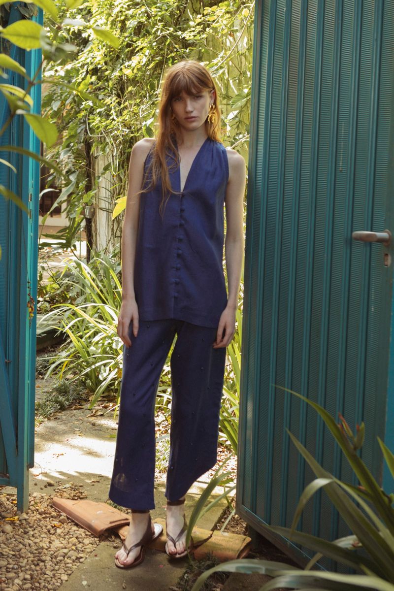 calça prado azul
