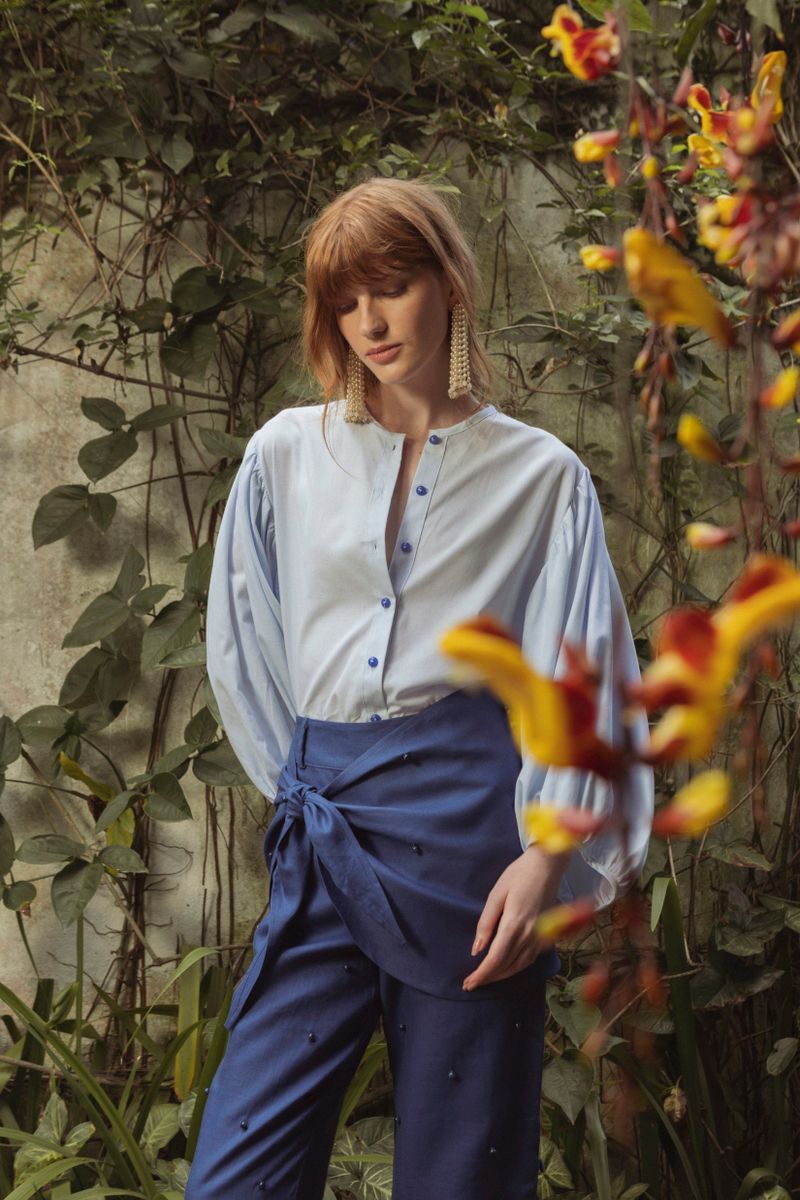 calça prado azul