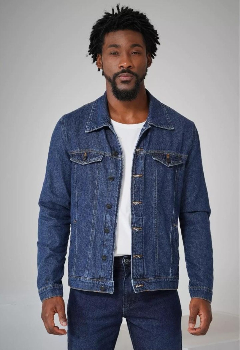 Jaqueta masculina jeans tradicional Max Denim | Denim 