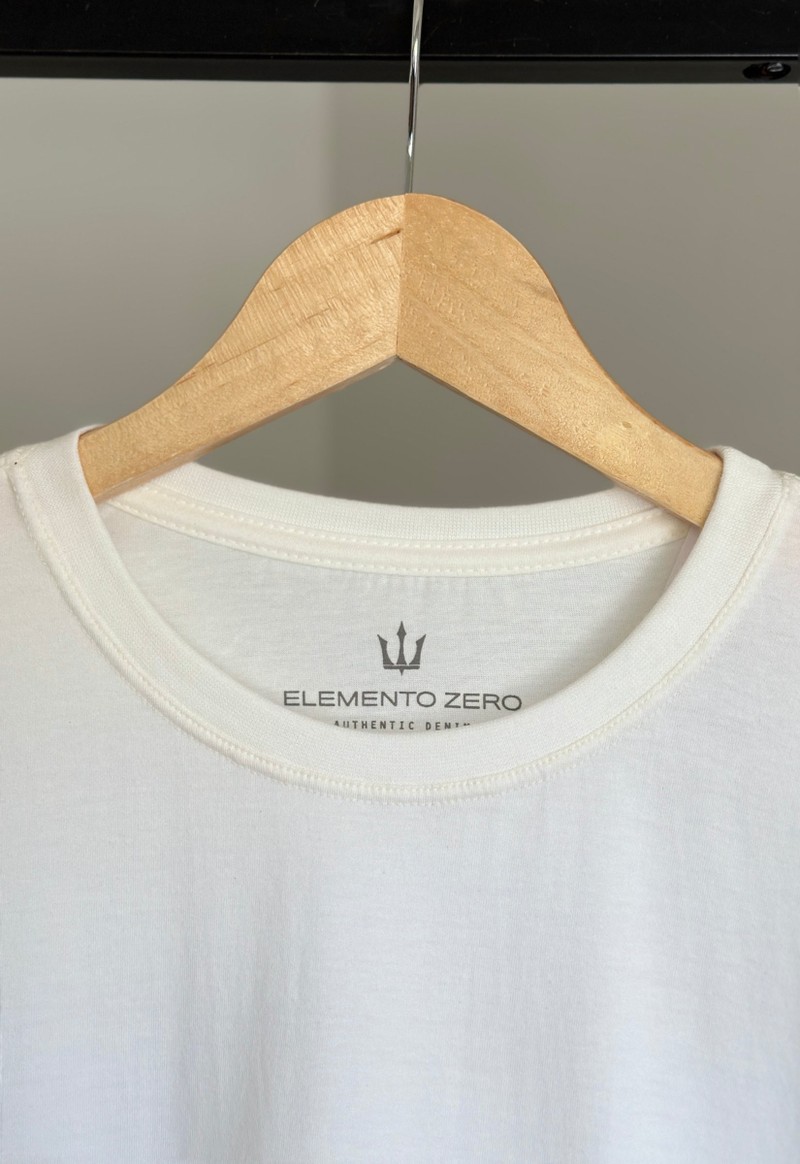 Camiseta masculina básica manga curta Elemento Zero | Baunilha