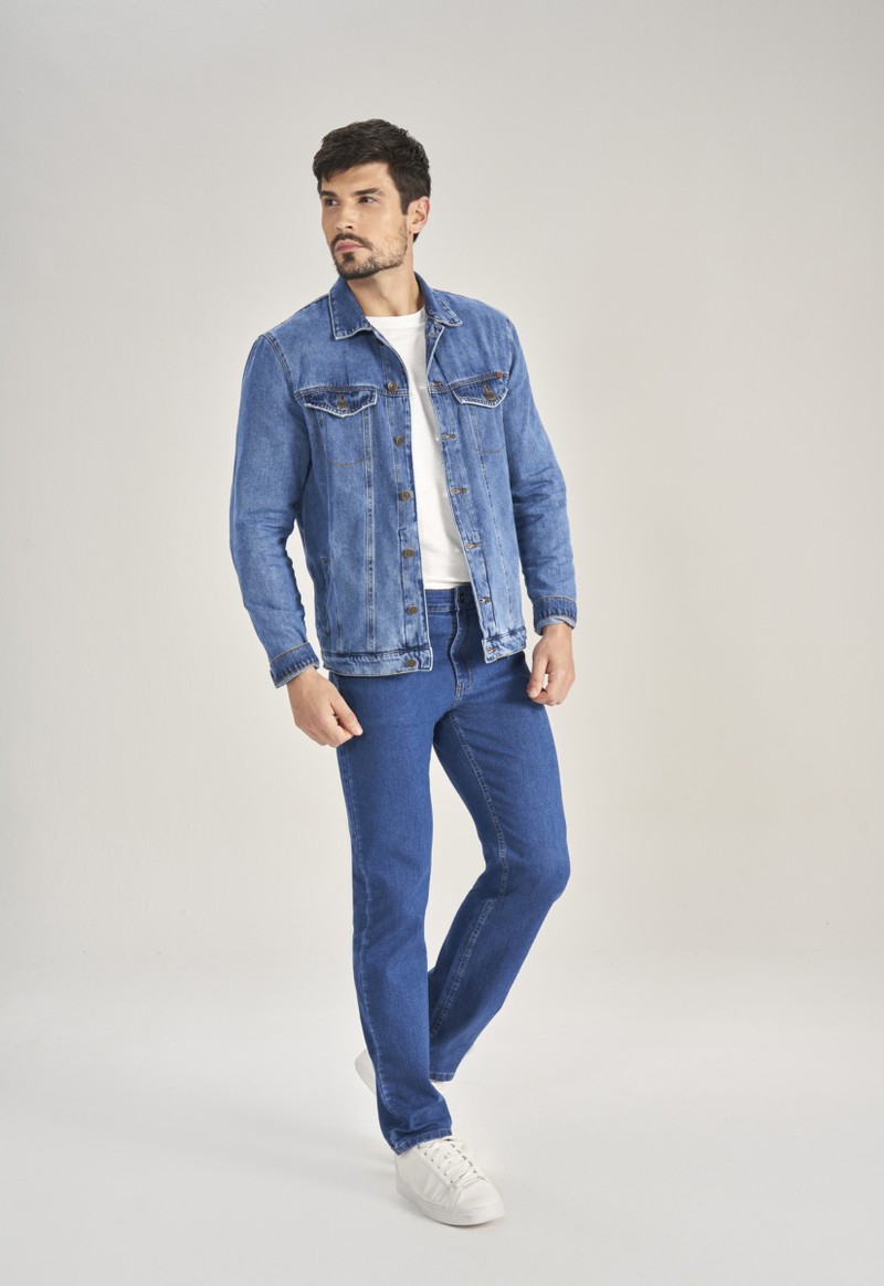 Calça masculina jeans reta Max Denim | Denim 