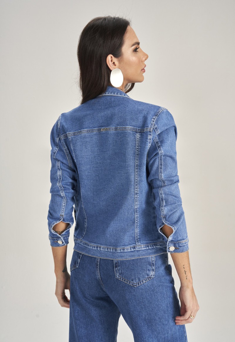 Jaqueta feminina jeans tradicional Max Denim | Denim