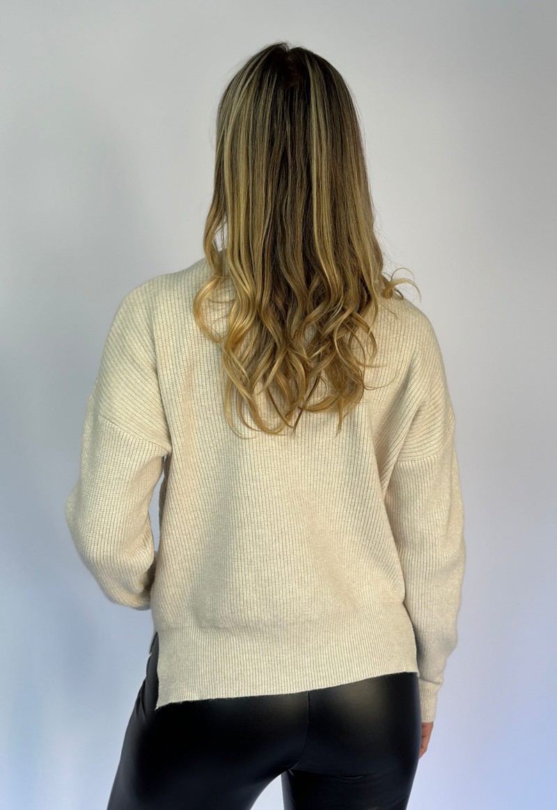 Blusa tricot Alê Facinelli | Areia