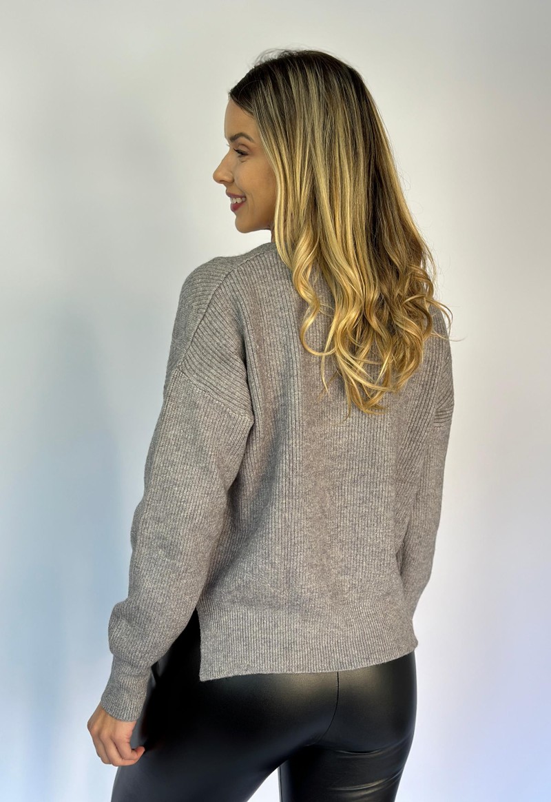 Blusa tricot Alê Facinelli | Cinza