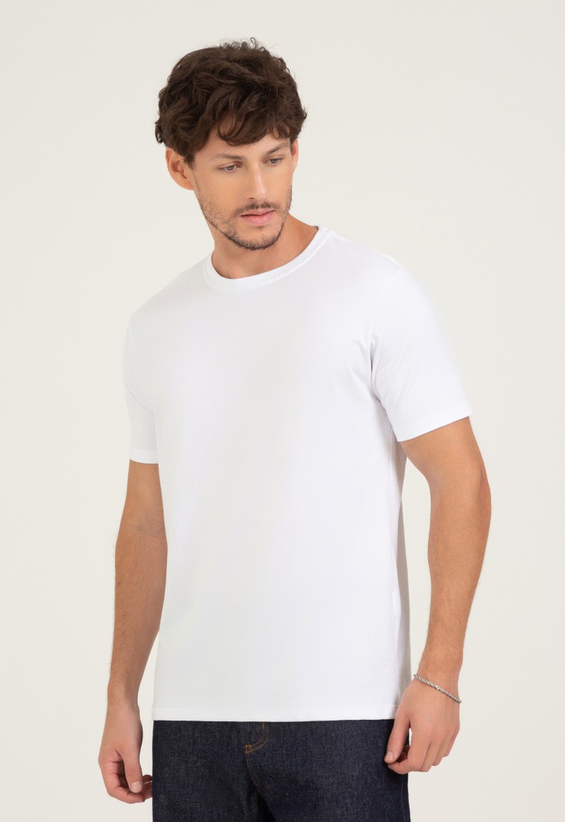 Camiseta masculina básica manga curta Elemento Zero | Branco 