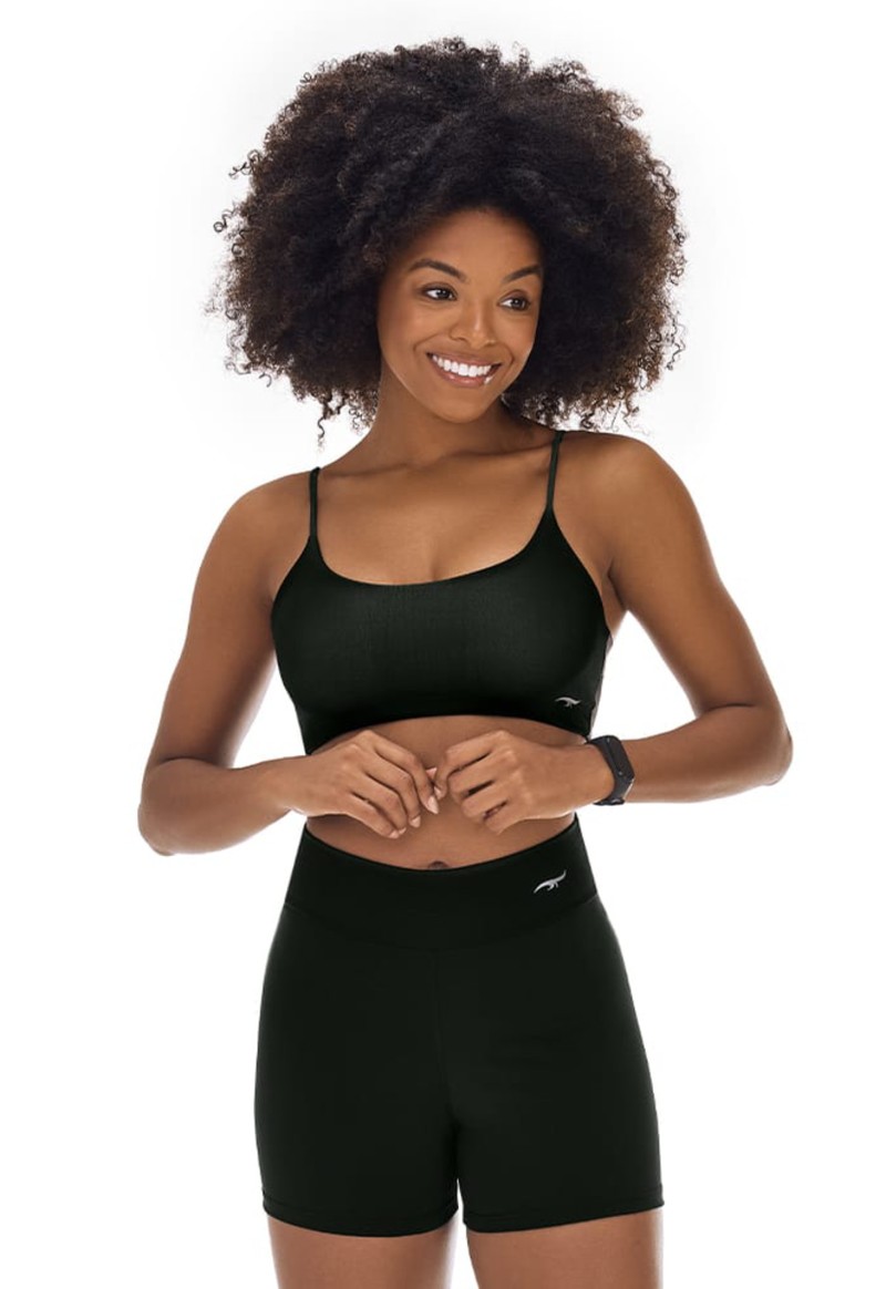 Top fitness básico Zee Rucci | Preto