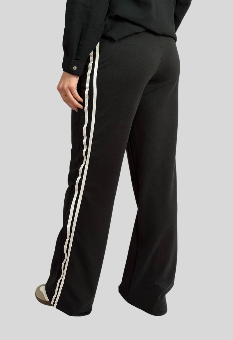 Calça listra track pants | Preto