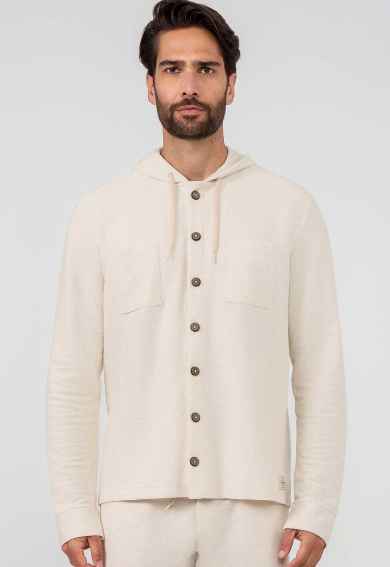 Camisa masculina moletom oversized Hangar 33 | Off White