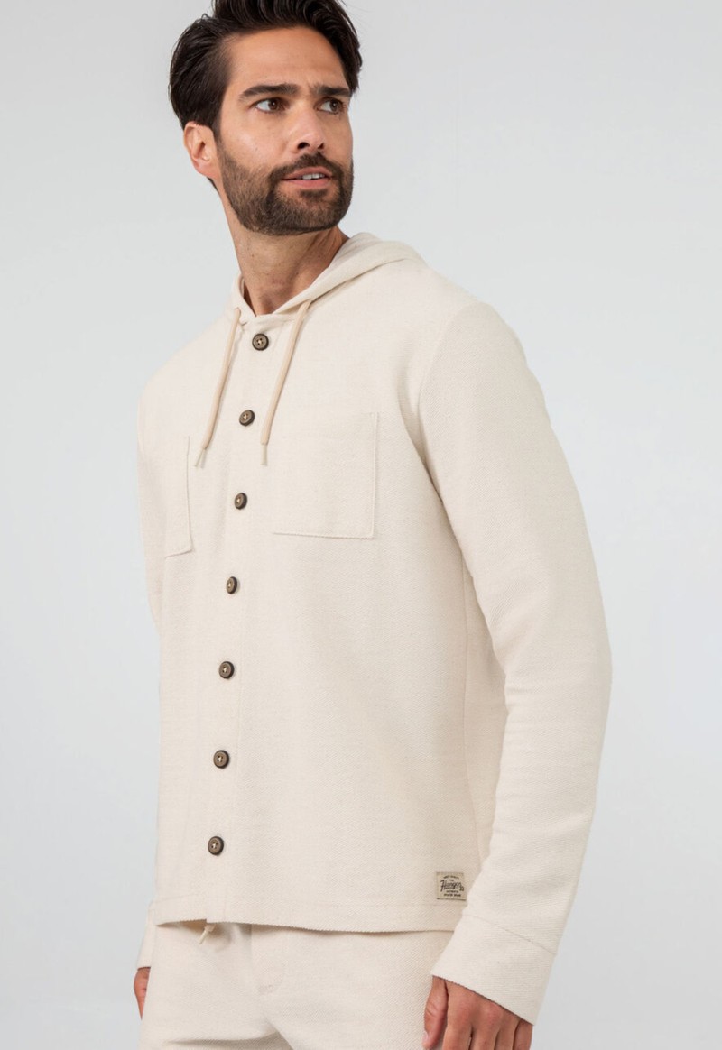 Camisa masculina moletom oversized Hangar 33 | Off White