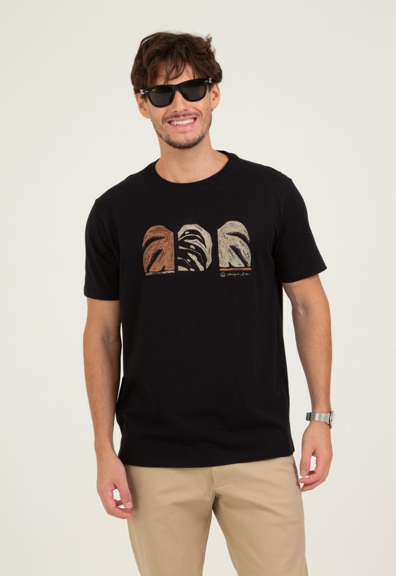 Camiseta manga curta nature resort Elemento Zero | Preto