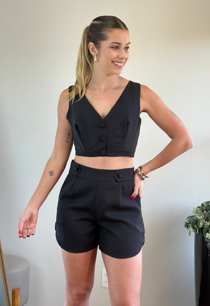 Conjunto Anelize | Preto