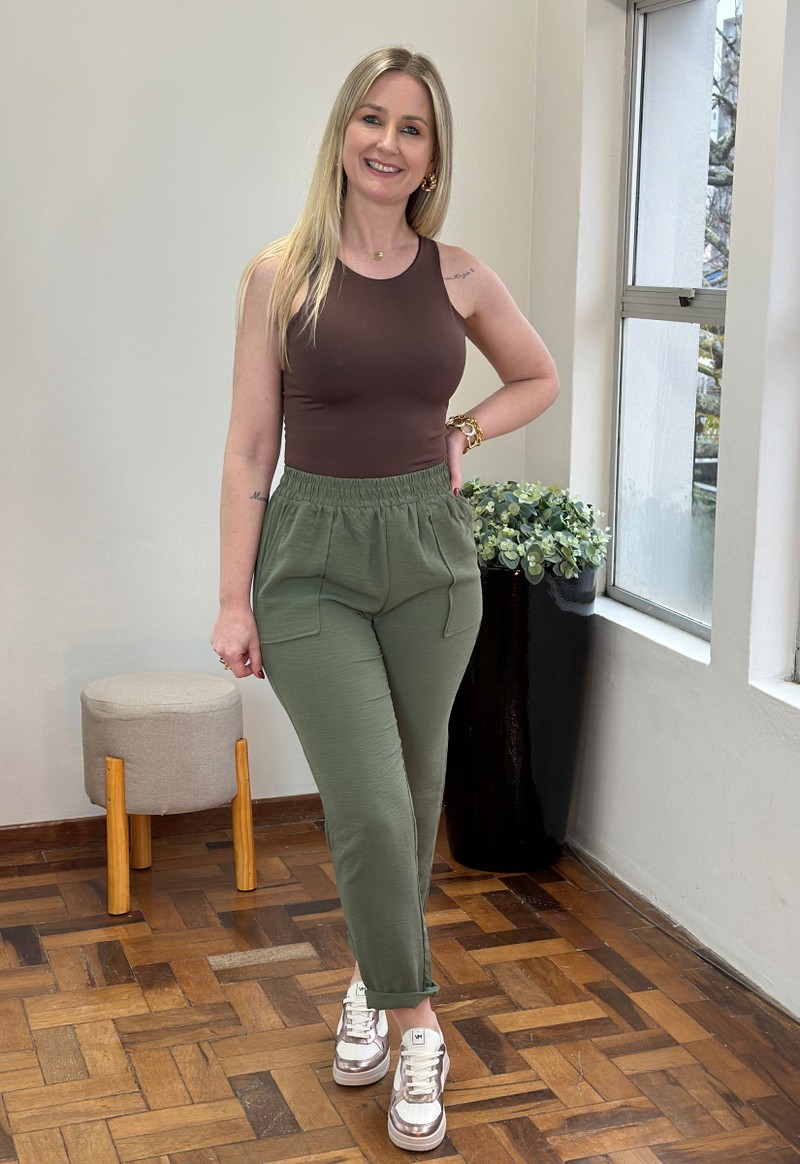 Calça feminina Gaby Facinelli | Verde