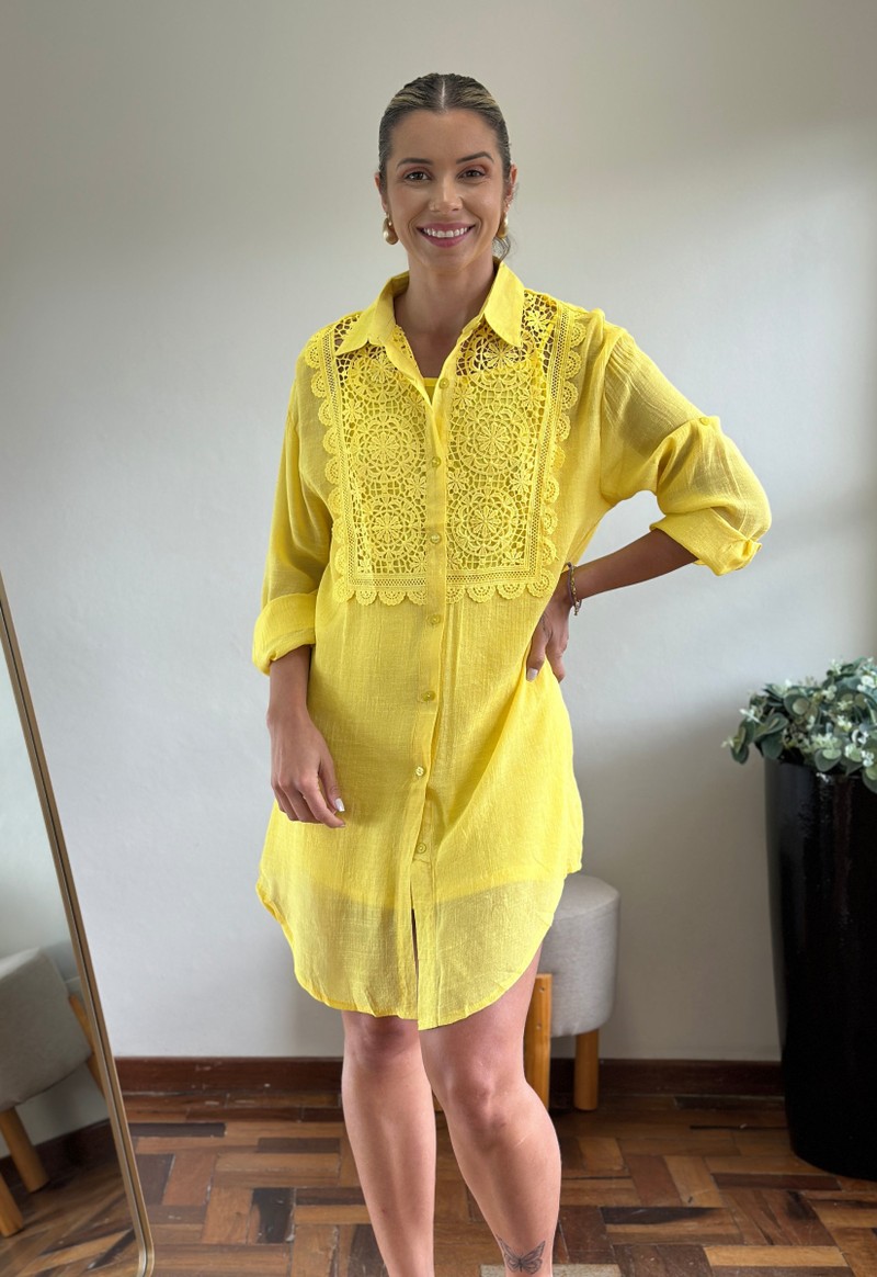 Vestido Leila Lemise | Amarelo