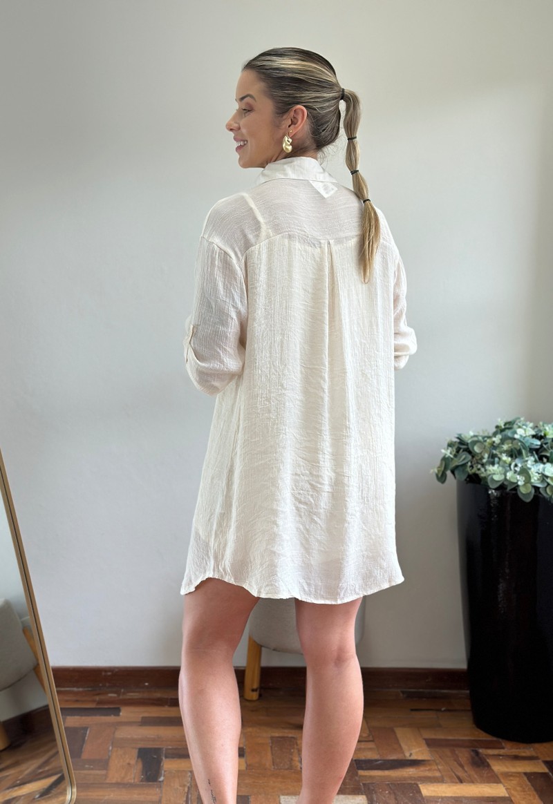 Vestido Leila Lemise | Bege