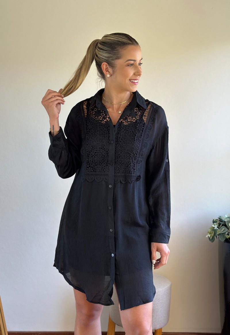 Vestido Leila Lemise | Preto