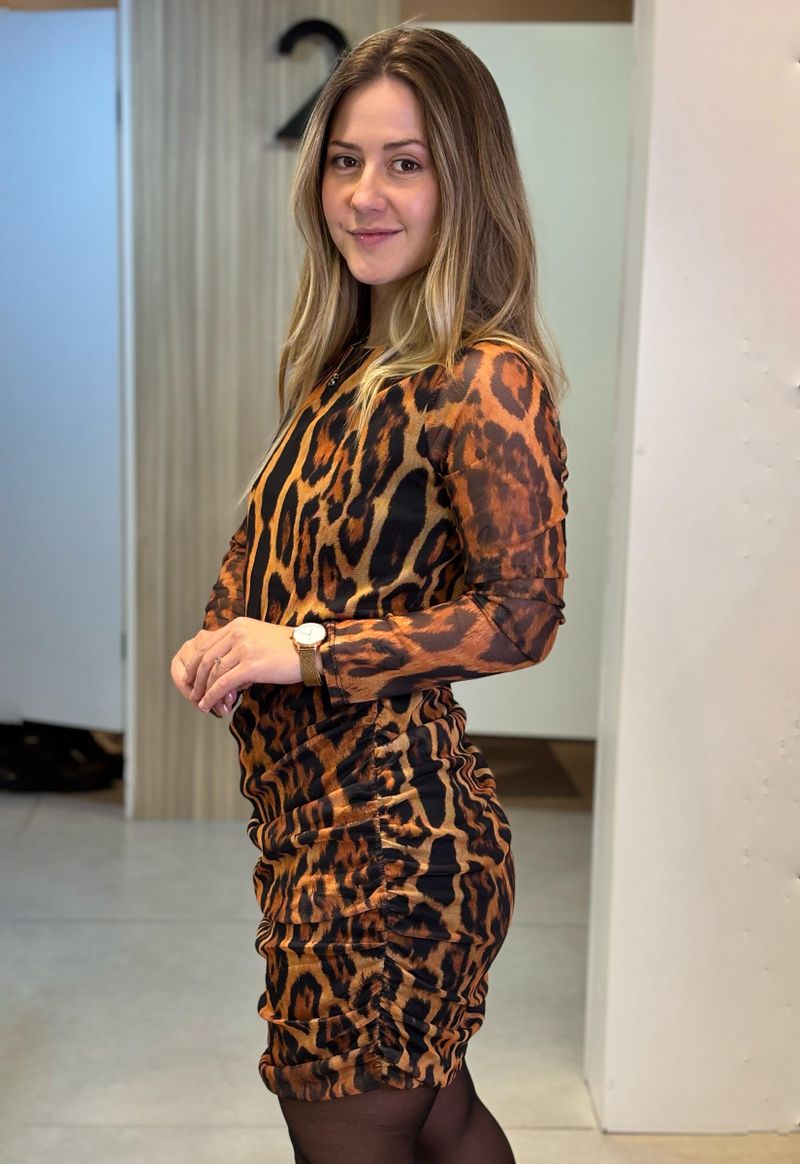 Vestido tule Maressa | Leopardo