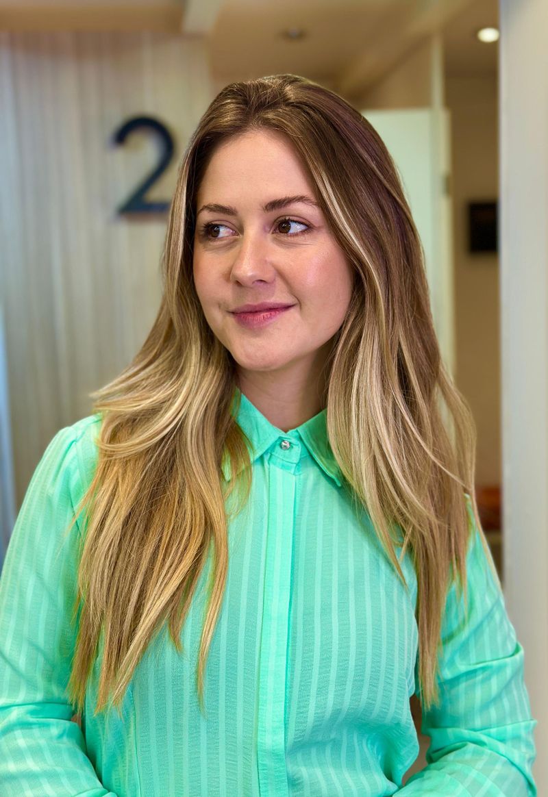 Camisa Kalyssa botão strass Aishty | Verde Água