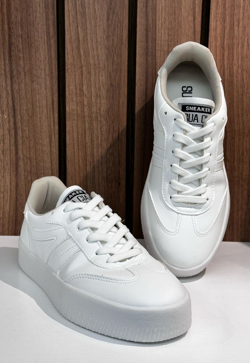 Tênis casual sola alta Sua Cia | Branco
