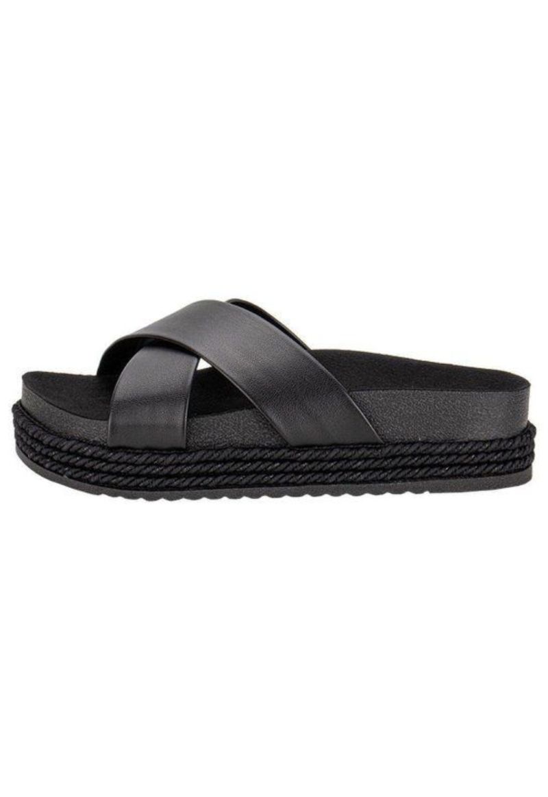 Papete comfort flatform Beira Rio | Preto