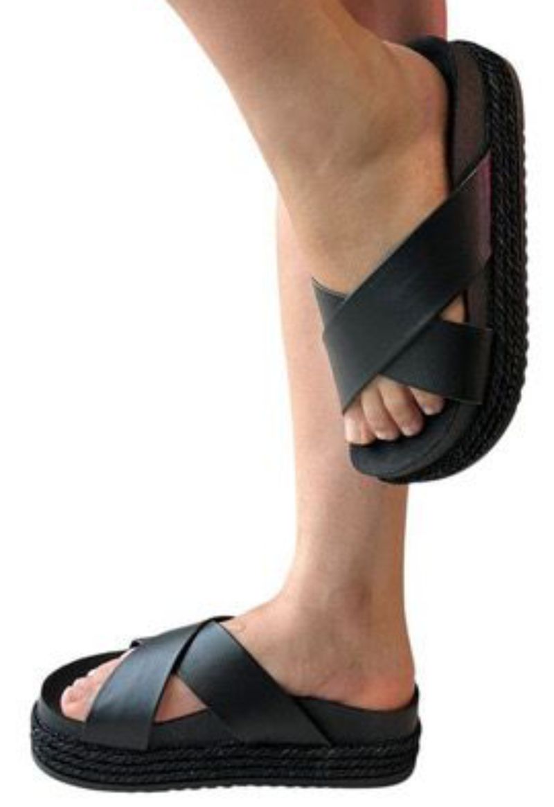 Papete comfort flatform Beira Rio | Preto