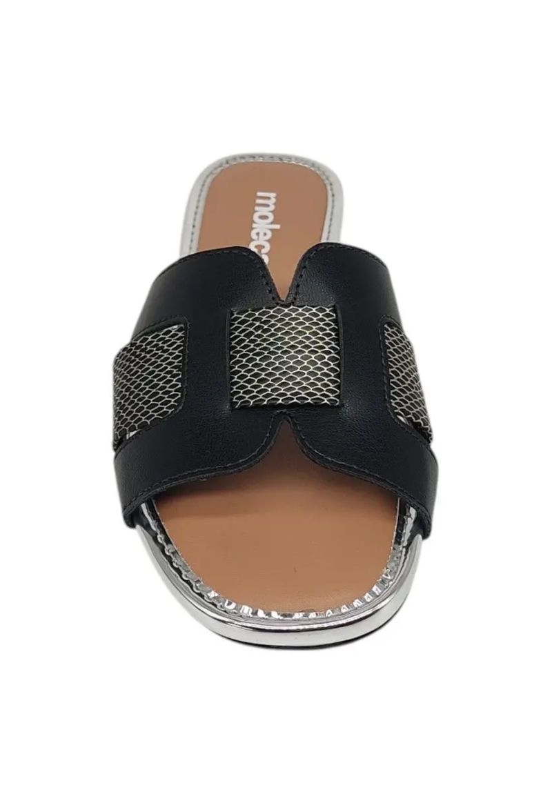 Rasteira glamour Moleca | Preto