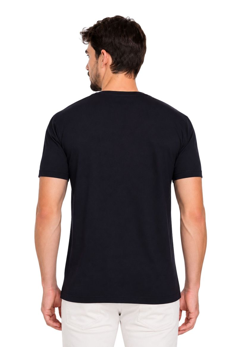 Camiseta masculina manga curta básica Easy Fit | Preto