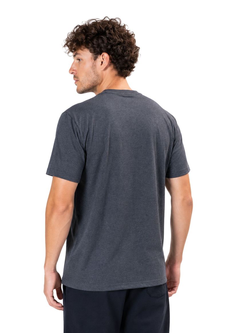 Camiseta masculina básica manga curta Elemento Zero | Preto Mescla 