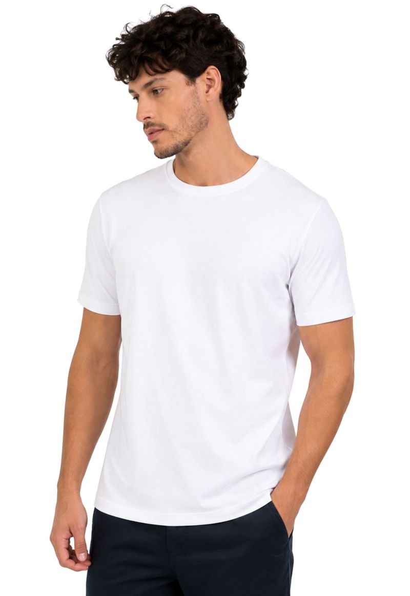 Camiseta masculina básica manga curta Elemento Zero | Branco 