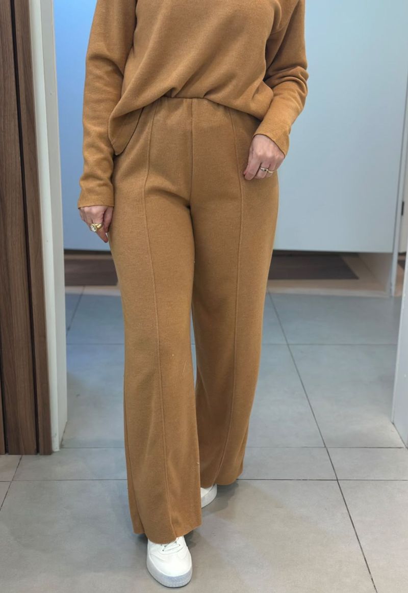Calça Malha Soft Incorpada Style Box 150087 I Camel