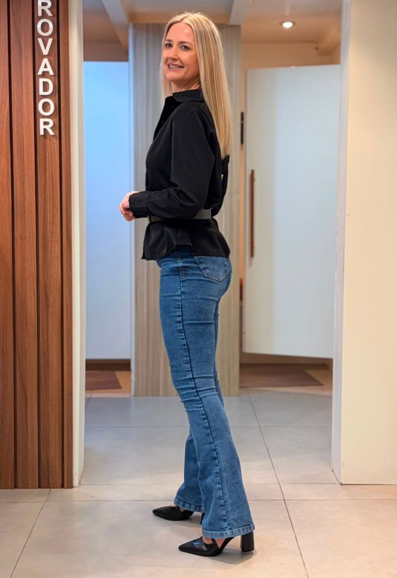 Calça jeans flare basica 3936 Kult