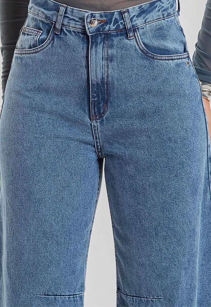 Calça jeans barrel 649 black jeans 