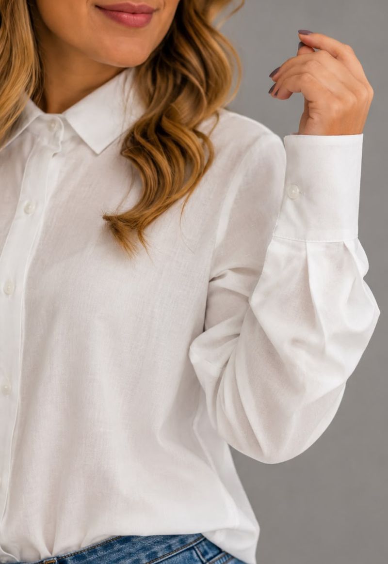 Camisa manga longa Anne | branco