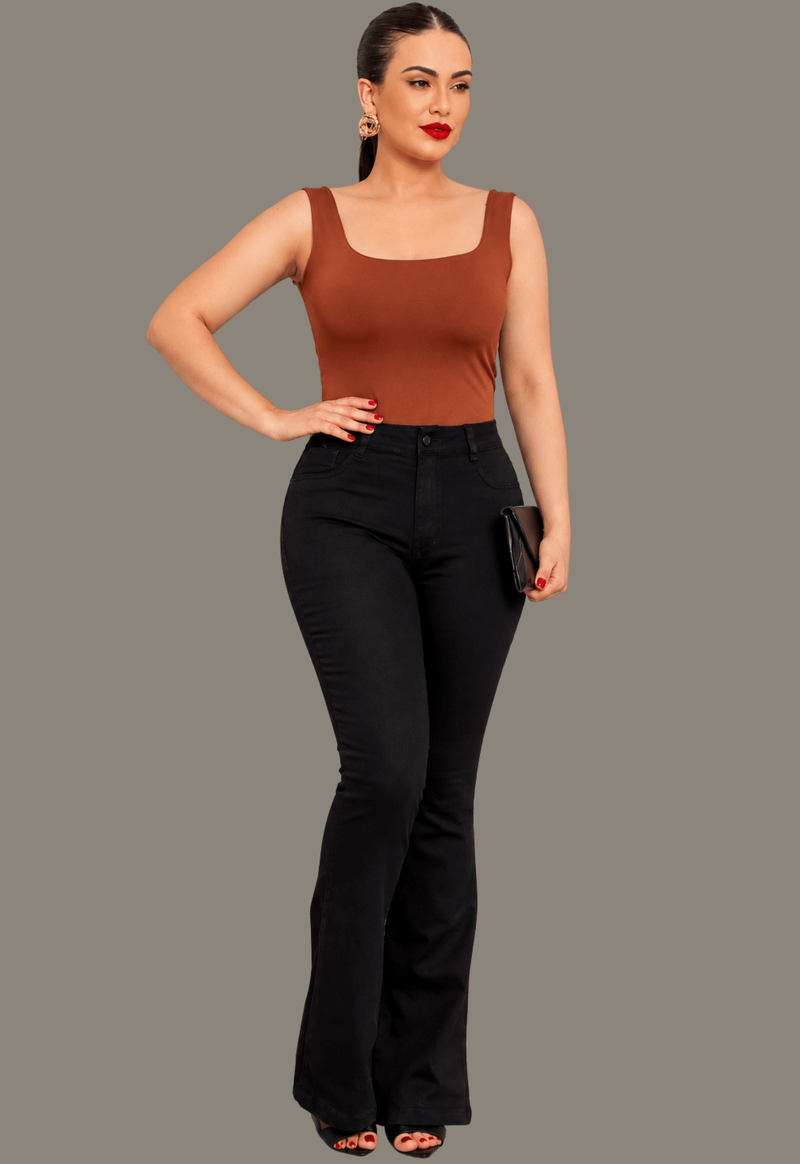 Calça jeans flare 4603 Kult | preto