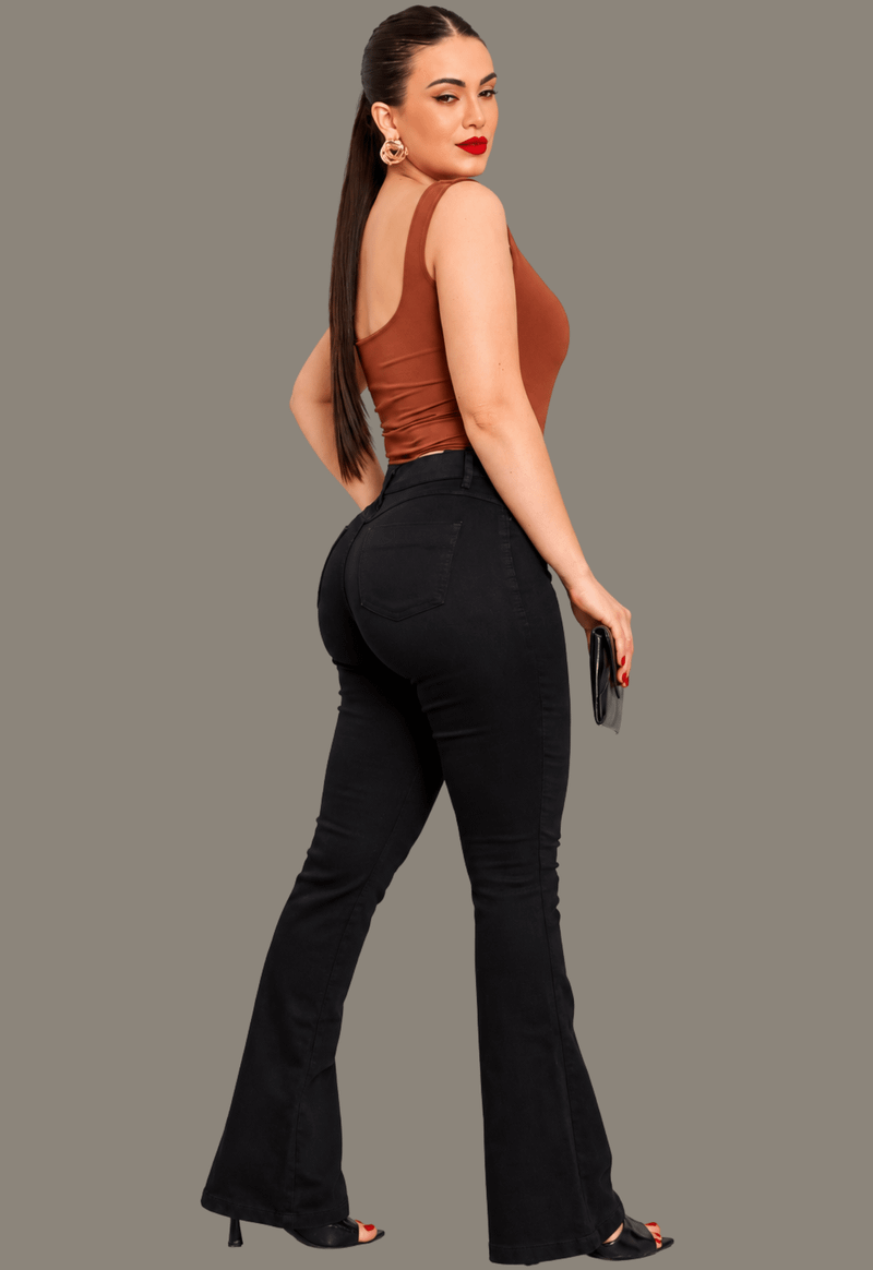Calça jeans flare 4603 Kult | preto