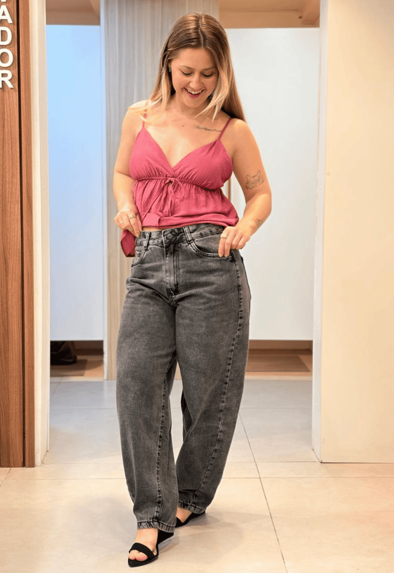 Calça jeans barrel 4551 Kult