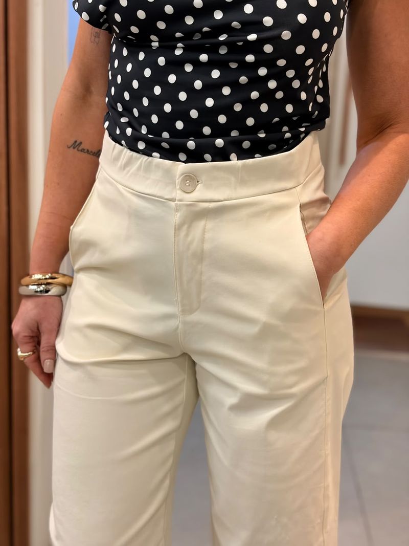 Calça ballon 184873 Marialícia | off white 