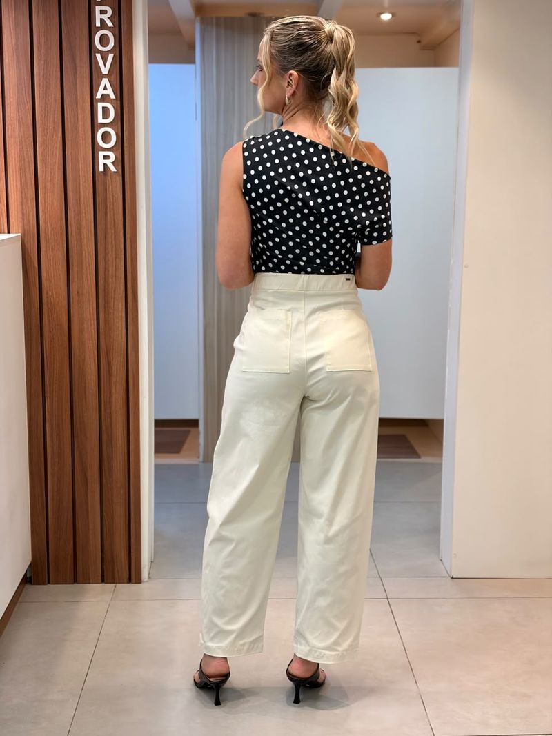 Calça ballon 184873 Marialícia | off white 