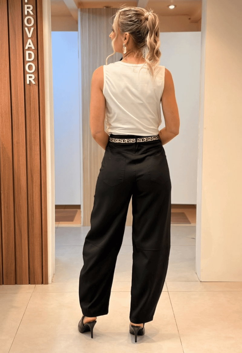 Calça alfaiataria ballon 290117 Facinelli | preto