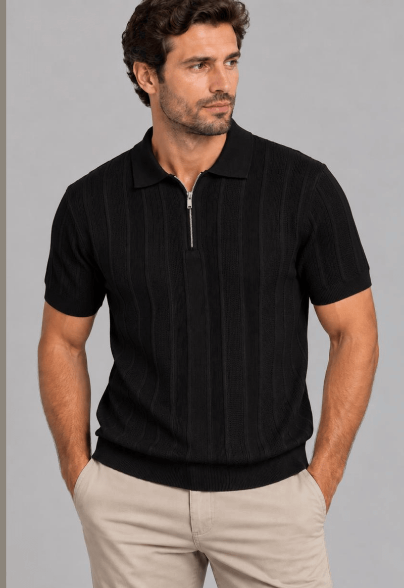 Camisa polo tricot 120274 Broken Rules | preto