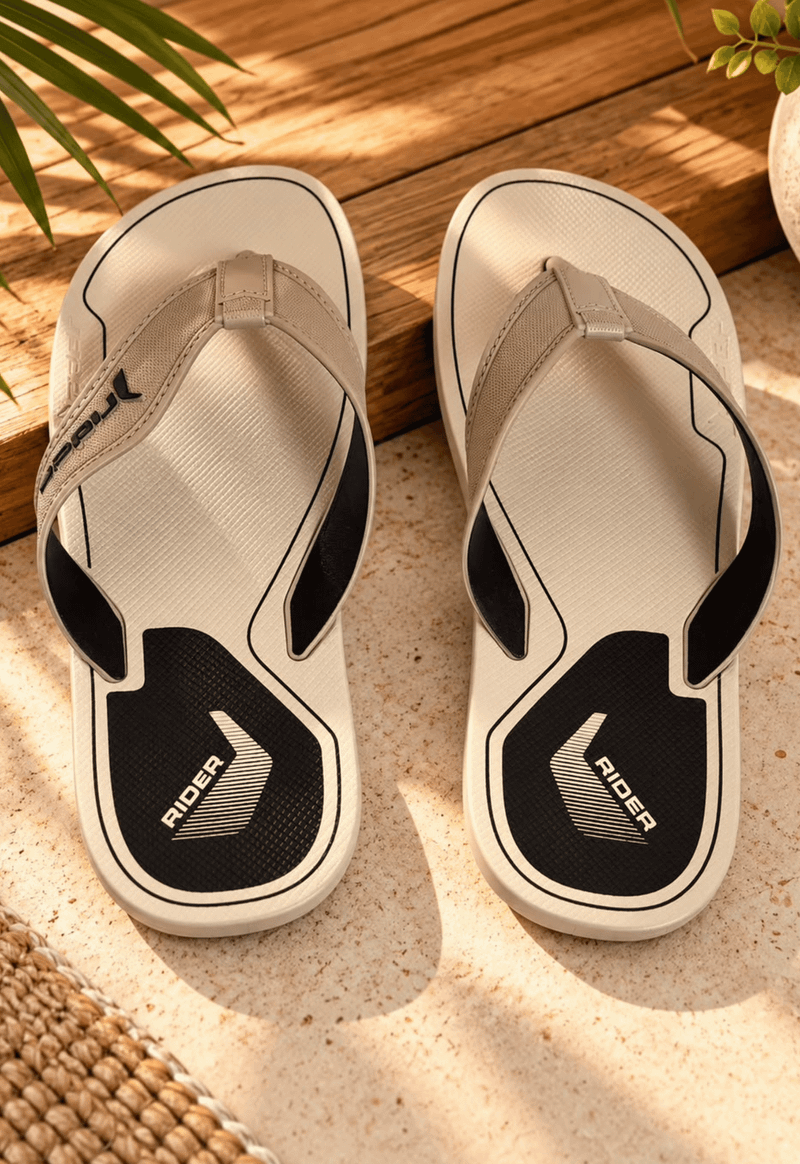 Chinelo masculino sense Rider | preto | bege